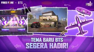Tema baru spesial Free Fire x BTS, segera hadir!