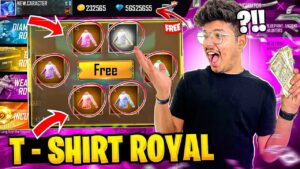 Free Fire New All T-Shirt Royale 😍 9 Diamonds Spin💎 -Garena Free Fire