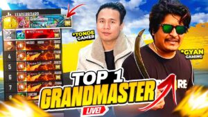 GrandMaster Top 1 Tonde Gamer x Gyan Gaming - Garena Free Fire Max Live