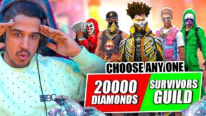 Guild Test Goes Wrong || 20000 Diamonds Vs Survivors Guild || Garena Free Fire || Desi Gamers
