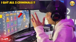 I Got All 5 Criminal Bundles 😱 Shocking Reaction Collection Battle 🤯 - Garena Free Fire