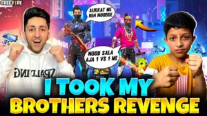 I Took My 9 Years Brother Revenge 1 Vs 3 - Garena Free Fire