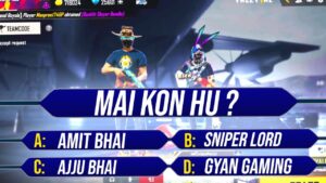 KBC in Free Fire || Mai Kon Hu ?? 😂 Must Watch || Garena Free Fire