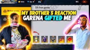 My Brother Reaction When Garena Gifted Me Rare Breakdancer bundle  😱 - Garena Free Fire