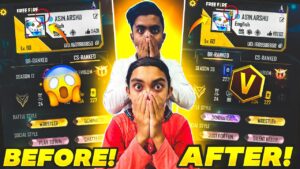 My Small Brother Got V Badge From Garena 😱 His Reaction 🥺 - Garena Free Fire