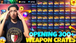 Opening 300+ Weapon Crates In - Garena Free Fire