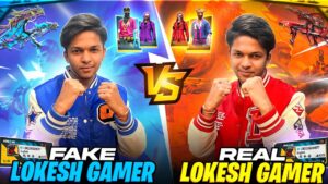 Real Lokesh Gamer Vs Fake Lokesh Gamer Globle Top 1 🤯 Garena Free Fire
