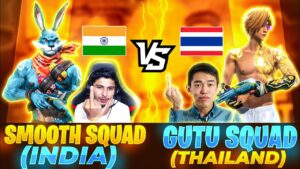 Smooth 444 Vs Gutu squad 🥵 India 🇮🇳 🆚 Thailand 🇹🇭 😱Insane Battle - Garena Free Fire #nonstopgaming