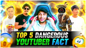 Top 5 Dangerous YouTubers Fact 😍 | Gyan Gaming Vs Total Gaming 😱 Garena Free Fire !!😰🔥