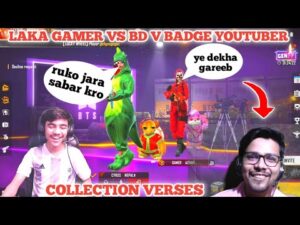 v badge youtuber Challenge Me For Collection War 😂 Richest Collection Versus 💎 - Garena Free Fire