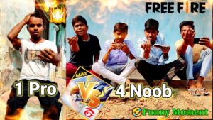 1 Pro VS 4 Noob ~ Garena Free Fire WTF Moment #ffshorts #freefire #shorts