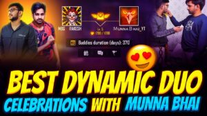 BEST DYNAMIC DUO - CELEBRATIONS WITH MUNNA BHAI - Garena Free Fire - Free Fire Telugu