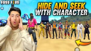 Character Hide And Seek In Factory Roof Wite Gangster Adam🤣😱- Garena Free Fire