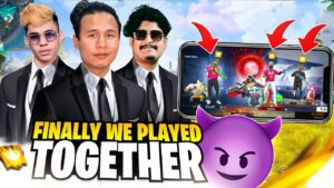 Finally i Played with UG Ayush Bhai @UnGraduate Gamer & Gyan Bhai in IND Server - Garena Free Fire