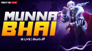 Free Fire Telugu Live - Munna Bhai is Live  - Telugu Gaming Live #MBG
