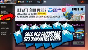 GARENA FREE FIRE REGALA 520 DIAMANTES! POR PAGOSTORE COMO FUNCIONA