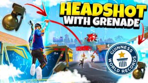 Headshot With Grenade || World Record 😱 Funny CS Rank Gameplay😂*must watch* - Garena Free Fire