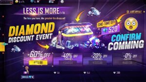 🤑 Less is More Diamond 💥 Event confirm Ramadan special Garena free fire max