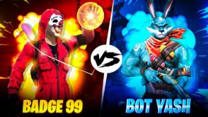 Most Intense Match Of Badge99 Vs BotYash Lone Wolf Challenge 💪- Garena Free Fire