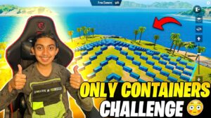 Only Containers Challenge 😱 Arshu.Asin Vs Huzai.Asin Fun Custom 🤣 - Garena Free Fire