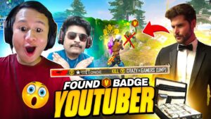 We Found V Badge Youtuber 😱 Gyan Bhai & Tonde Gamer Vs Sniper God V Badge Squad - Garena Free Fire