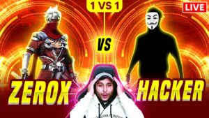 ZEROX VS HACKER 😨 1 vs 1 #nonstopgaminglive - GARENA FREE FIRE LIVE