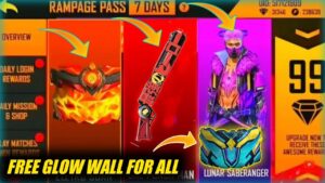 FREE GLOW WALL 💥 FREE OPM M1887 💥 HOW? RAMPAGE PASS | GARENA FREE FIRE MAX | TGB