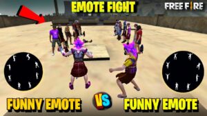 Free Fire Emote Fight On Factory Roof - Funny Emote Vs Funny Emote Challenge - Garena free fire