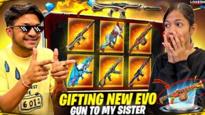 Free Fire Gifting New Evo Gun Skin To My Sister Garena Free Fire