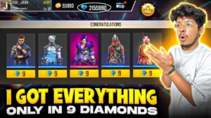 Free Fire I Got Everything in 9 Diamonds 💎 😍 Arctic Blue bundle , Red Criminal - Garena FreeFire