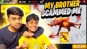 Free Fire My Small Brother Scammed Me 😭 Rip 9000 Diamonds 💎 - Garena Free Fire