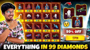 Free Fire - New Store ,Car ,Bundles😍in Just 99 Diamonds 😍POOR TO RICH IN 8 Mins- Garena Free Fire