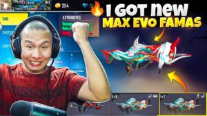 I Got New Max Evo Famas Demonic Grin 😱 Full Upgraded with 12K Diamonds & 1 Kidney 😁 Garena Free Fire
