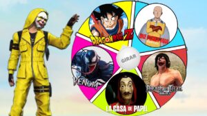 RULETA DE COLABORACIONES 😨 JUEGO CON LA QUE SALGA 🎯 FREE FIRE