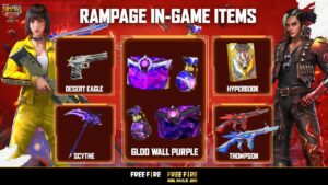 Rampage United In-Game Items | Garena Free Fire Pakistan
