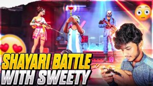 Shayari Battle With Sweety 😍 - Garena Freefire Max #shorts #SelfieGamers