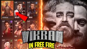 VIKRAM Version in Free Fire || Kamal Hassan Character in Garena Free Fire