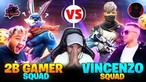 Vincenzo Vs 2B Gamer 😱 Nonstop 🇮🇳 Vs Nxt 🇳🇵 Squad Battle 🥵Garena -Free Fire!! Ng Abhishek
