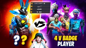 Wota FF vs 4 V Badge Players - Garena Free Fire