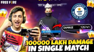 10 Lakh Damage In Single Match Free Fire World Record😱- Garena Free Fire