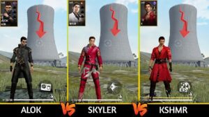 ALOK VS SKYLER VS KSHMR ABILITY TEST IN FREE FIRE /GARENA FREE FIRE //