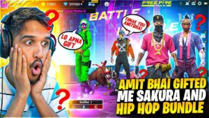 AMIT BHAI GIFTED ME🤯 SAKURA AND HIP HOP BUNDLE😱 - GARENA FREE FIRE