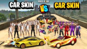 Free Fire Car Skin Fight On Factory Roof - 1 Vs 1 Car Skin Challenge - Garena free fire