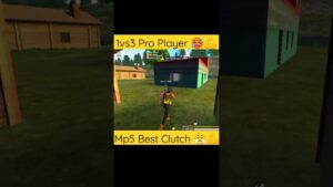 #Garena Free Fire 😇✨ ll #shorts #short ll 1vs3 Pro Player With MP5 Best Clutch 😤💪  ll #attitude 😈