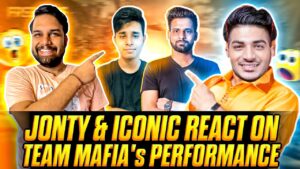 Jonty Gaming And Iconic React Team Mafia Performance 😲😲!! Garena Free Fire