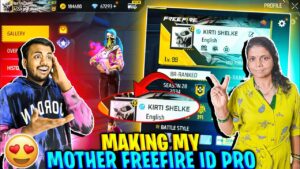 Making My Mother's Free Fire Mew Id Pro 😍 Mother Vs Father 1 vs 1 For First Time - Garena Free Fire