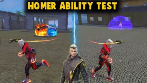 NEW HOMER CHARACTER ABILITY TEST | HOMER VS CHRONO - GARENA FREE FIRE