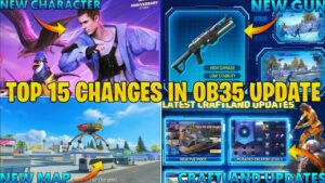 TOP 15 CHANGES IN FREE FIRE AFTER OB35 UPDATE | GARENA FREE FIRE MAX OB35 UPDATE FULL DETAILS