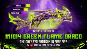 Weapon Highlight: Evo M1014 - Green Flame Draco | Garena Free Fire Pakistan