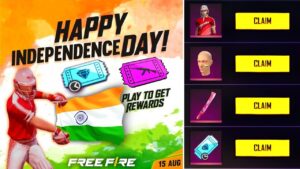 15 AUGUST REWARDS -Garena Free Fire